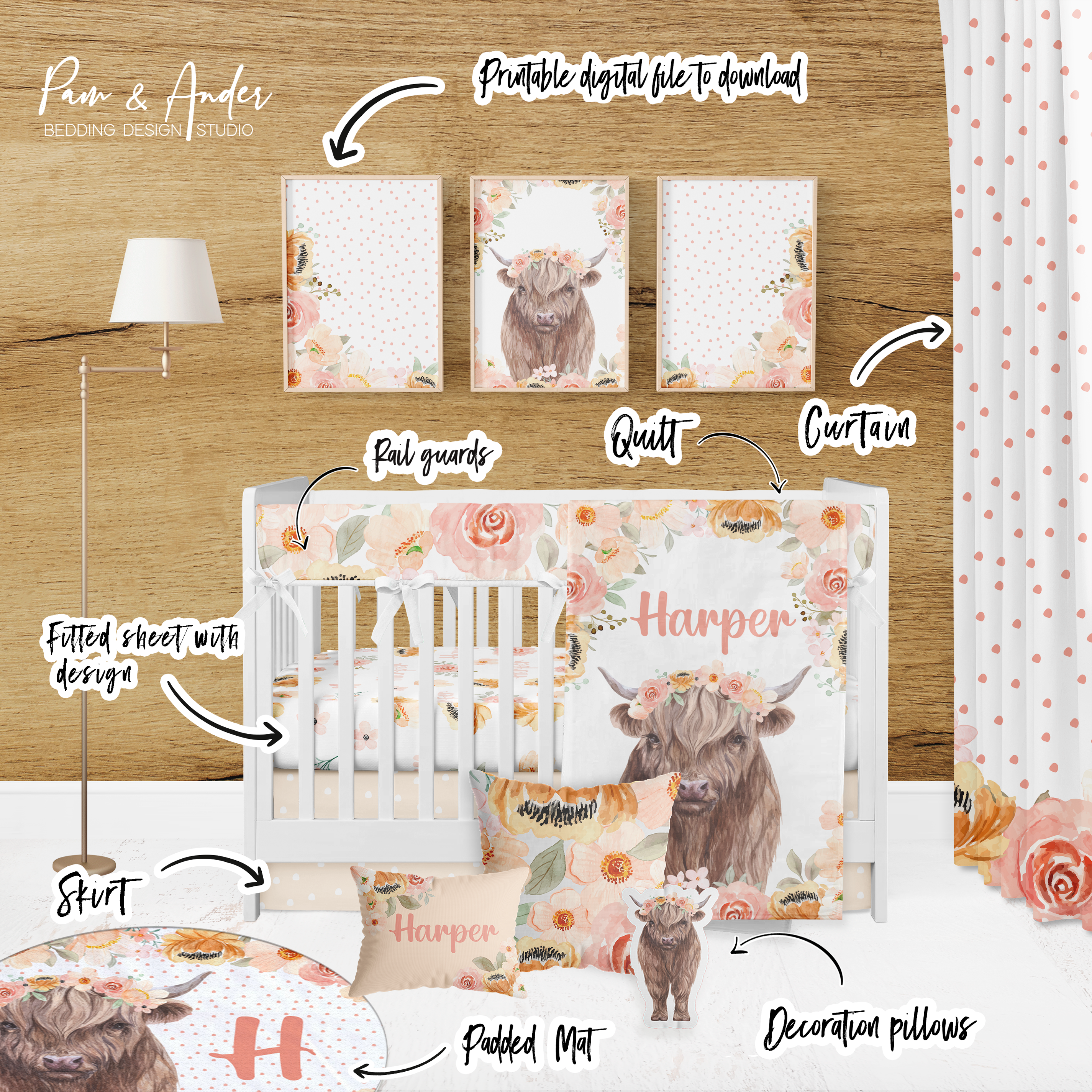 Highland Cow Girl Build your Bundle