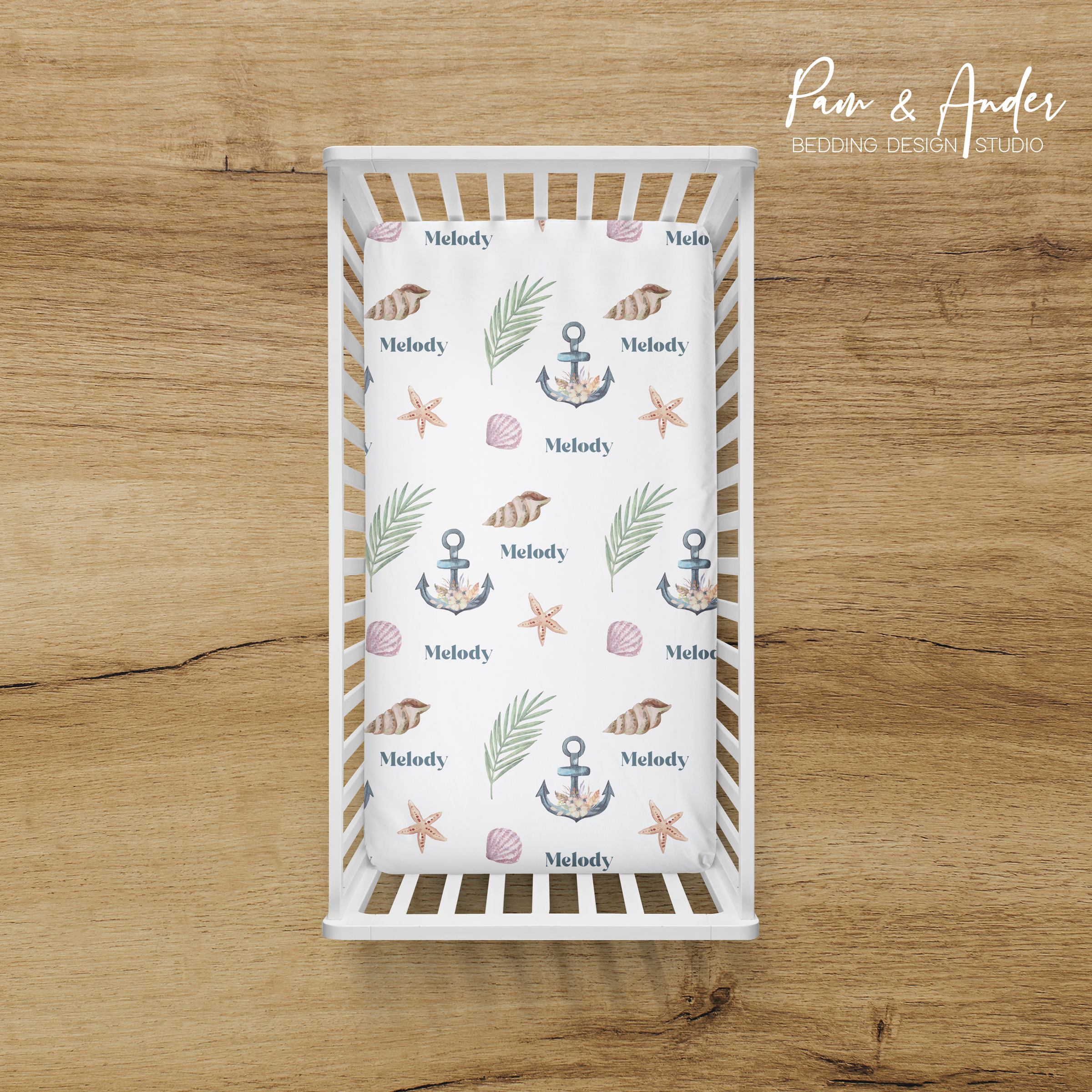 Nautical Girl Fitted sheet