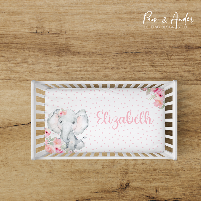 Floral Elephant Fitted sheet Hover Image