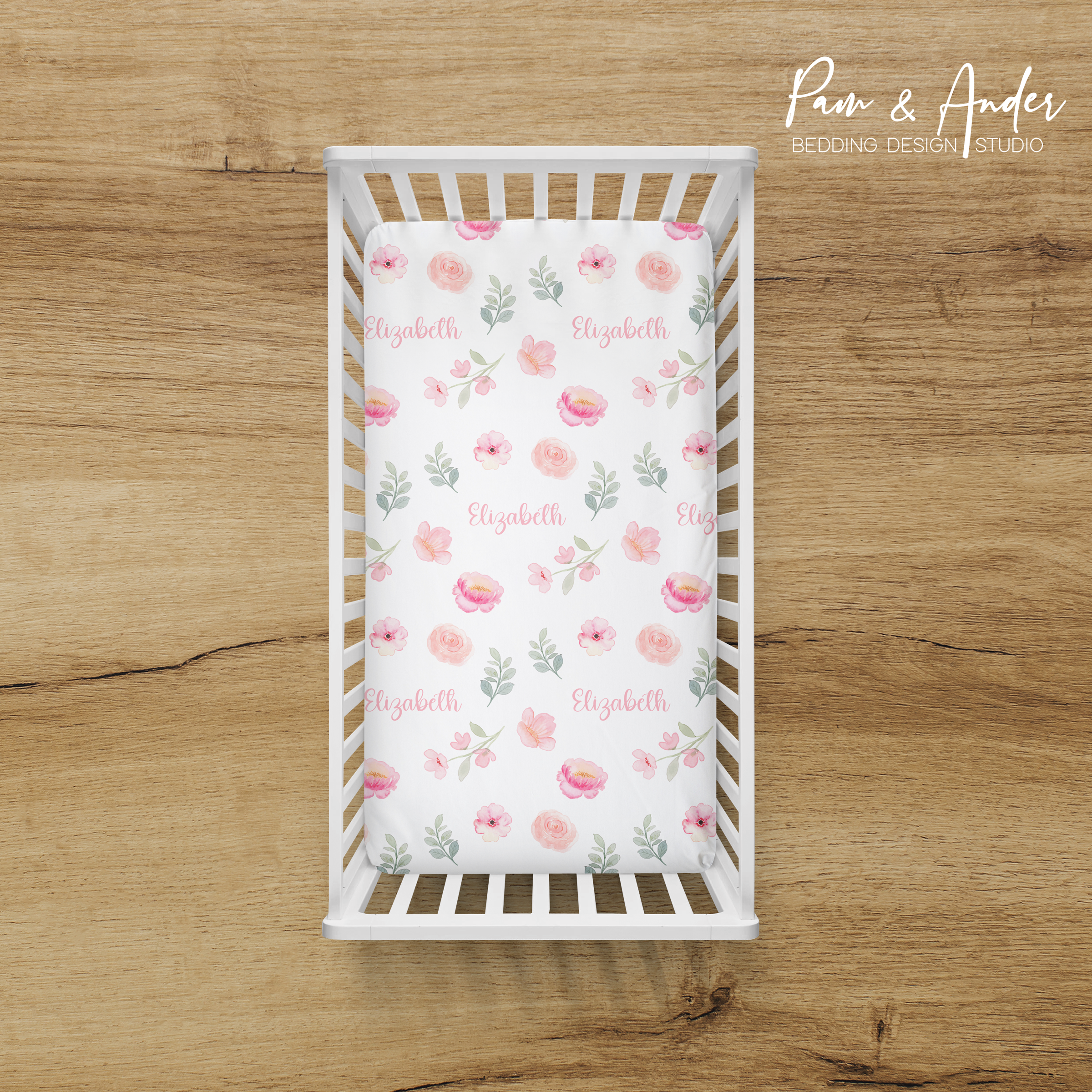 Floral Elephant Fitted sheet