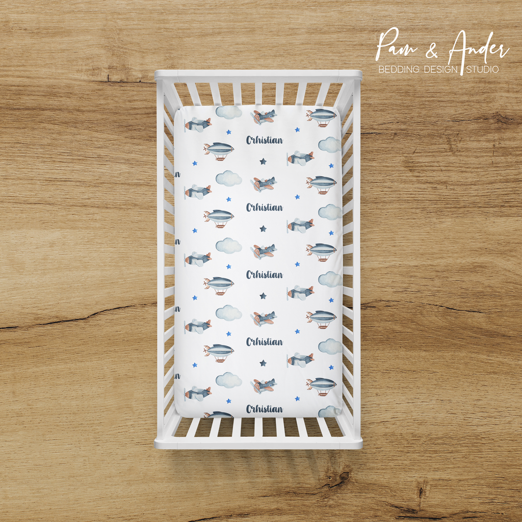 Plane Boy Fitted sheet