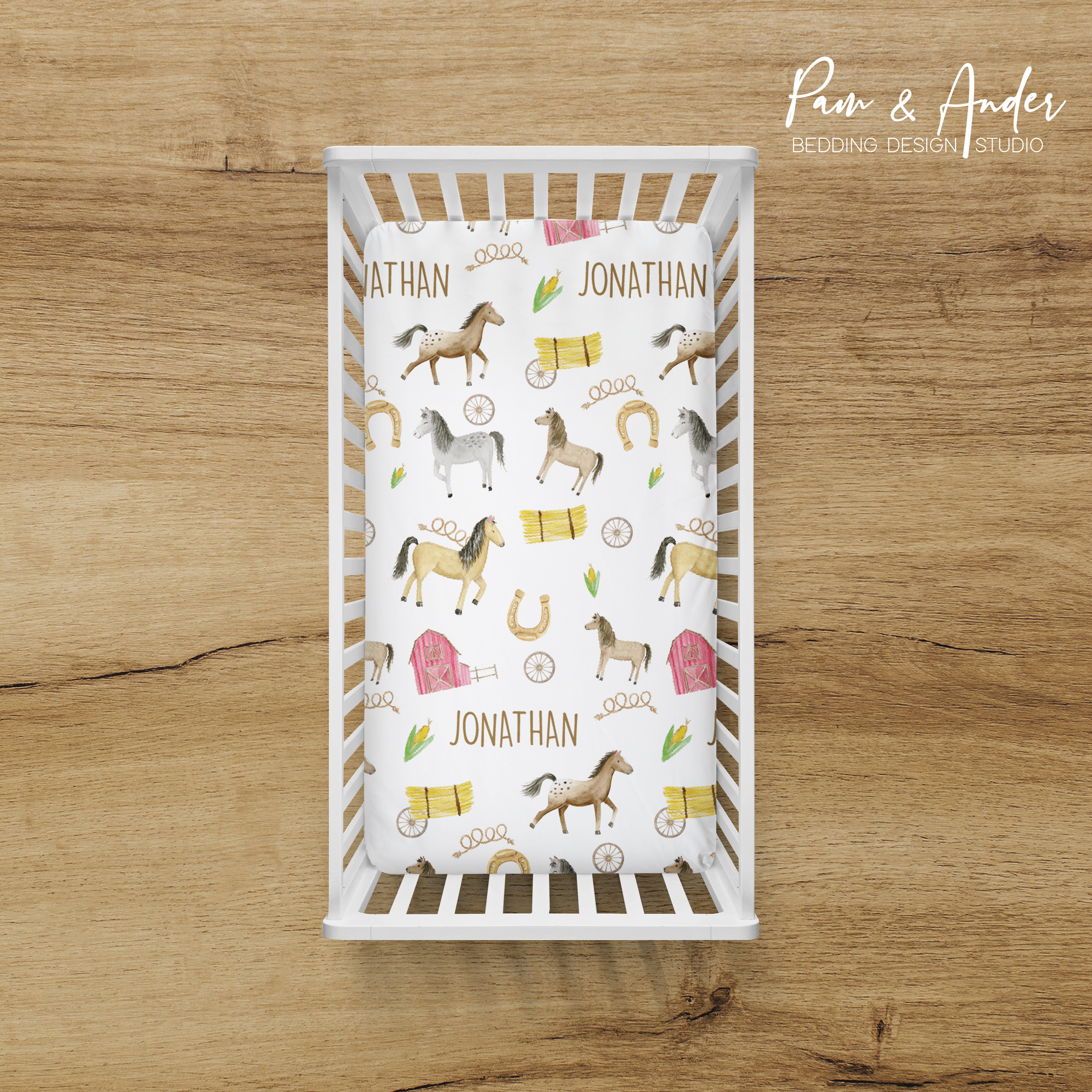 Horse Boy Fitted sheet