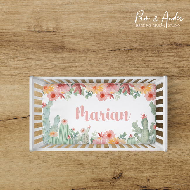 Cactus Girl Fitted sheet Hover Image