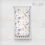 Pink Safari Fitted sheet