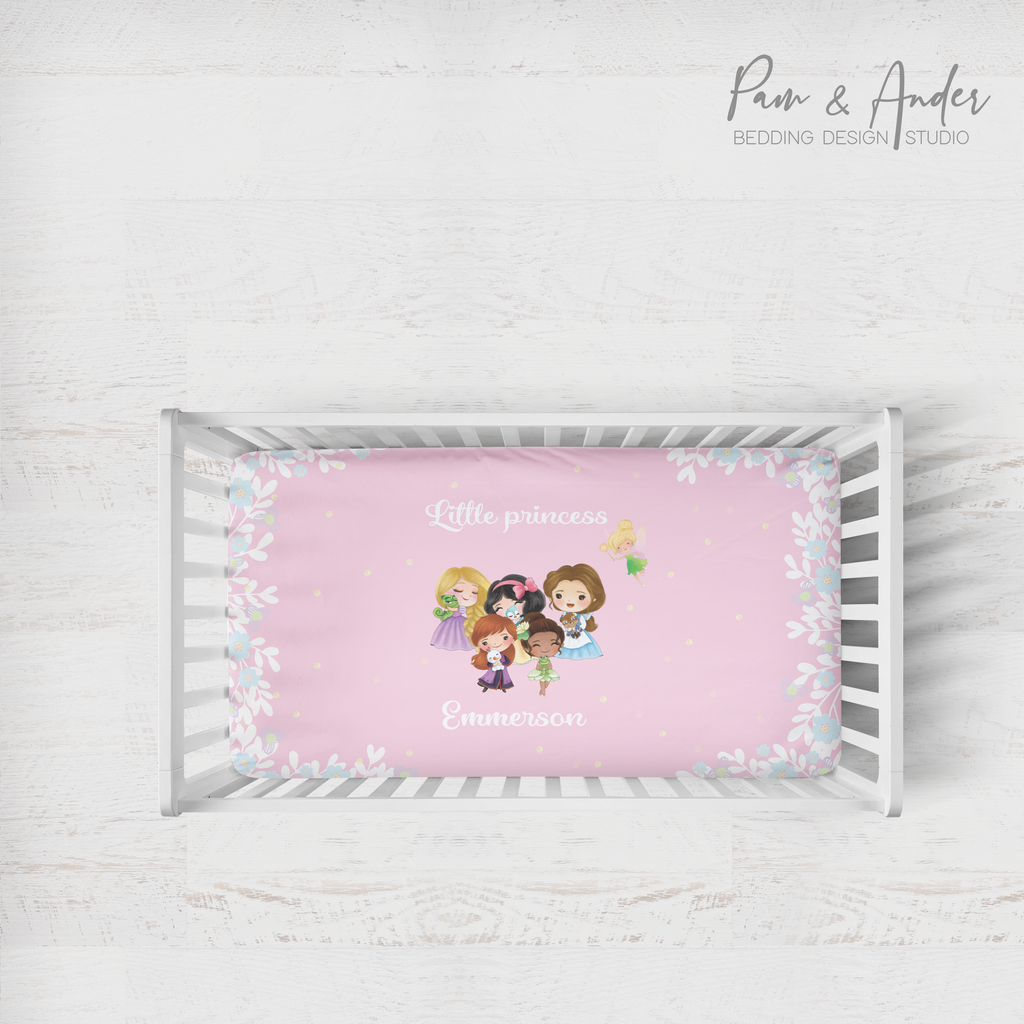 Princesses Pink Fitted sheet