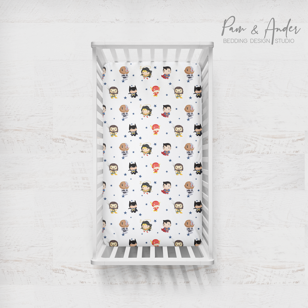 DC Superheroes Fitted sheet