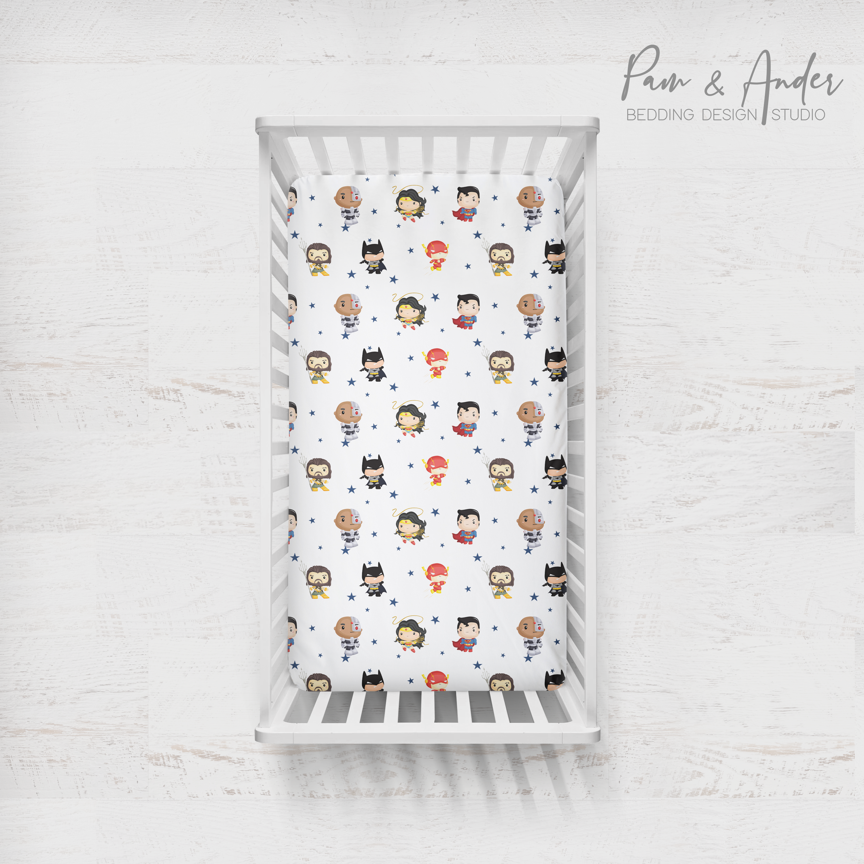 DC Superheroes Fitted sheet