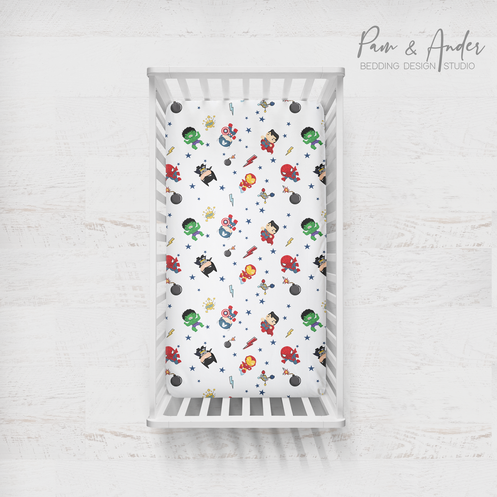 Superheroes Fitted sheet