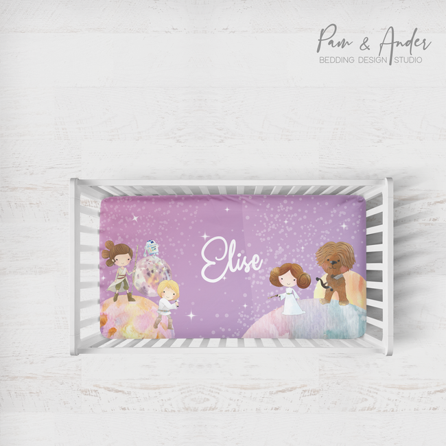 Star Wars Girl Fitted sheet Hover Image