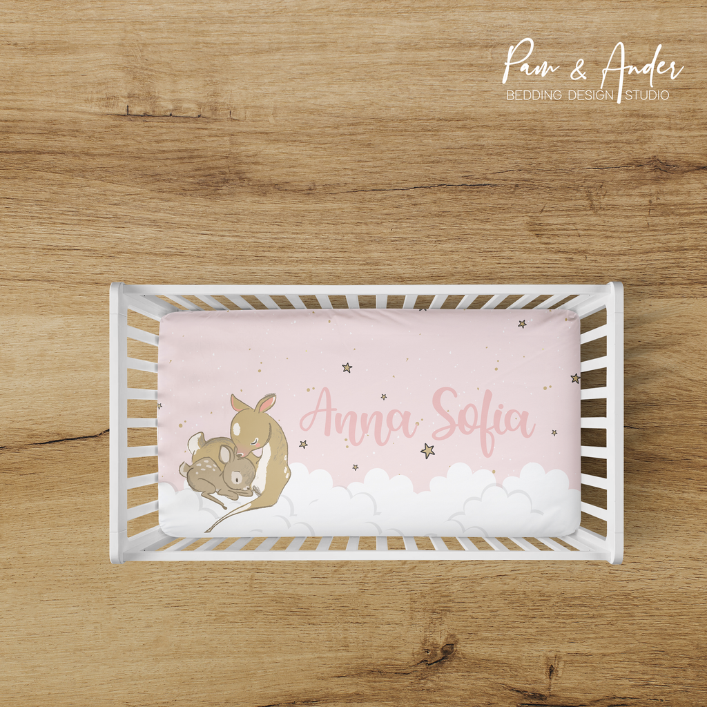 Deer Girl Fitted sheet
