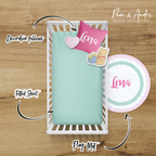 Winnie Pooh Hearts Crib bedding set