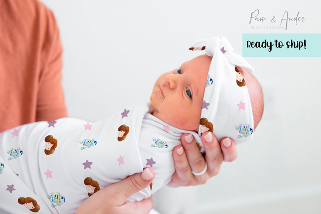 Star Wars Baby Girl Swaddle Set - Ready to Ship Hover Image