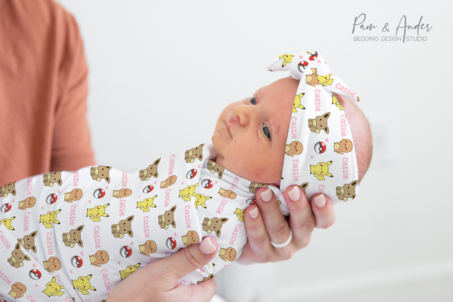 Pokemon Baby Girl Swaddle Set Hover Image