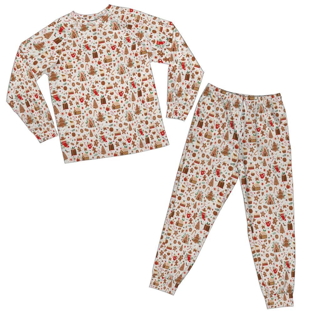 All-over Print Adult Raglan Pajamas Set