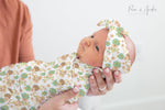 Floral 2 Baby Girl Swaddle Set