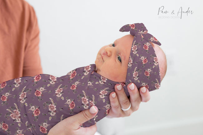 Floral 9 Baby Girl Swaddle Set Hover Image