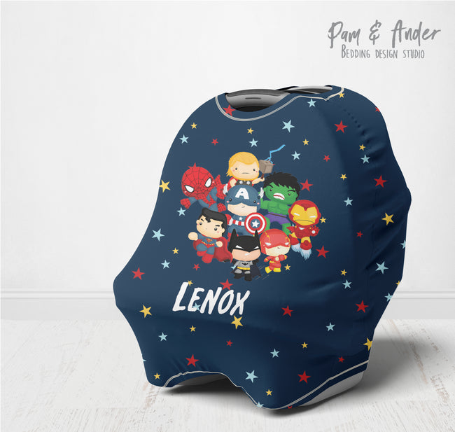 Superheroes multi-use cover Hover Image