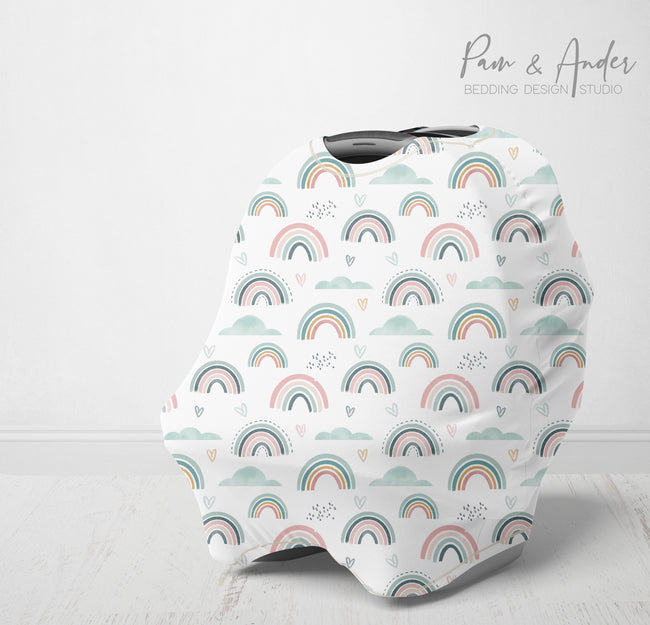 Watercolor rainbow multi-use cover Hover Image