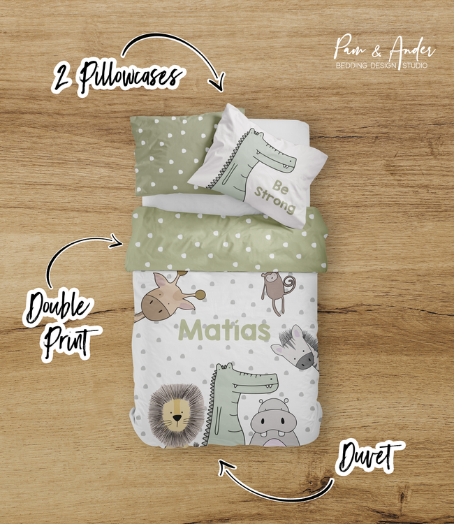 Zoo Animals Bedding set Main Image
