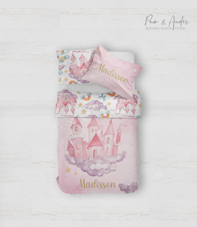 Castle Pink Bedding set Hover Image