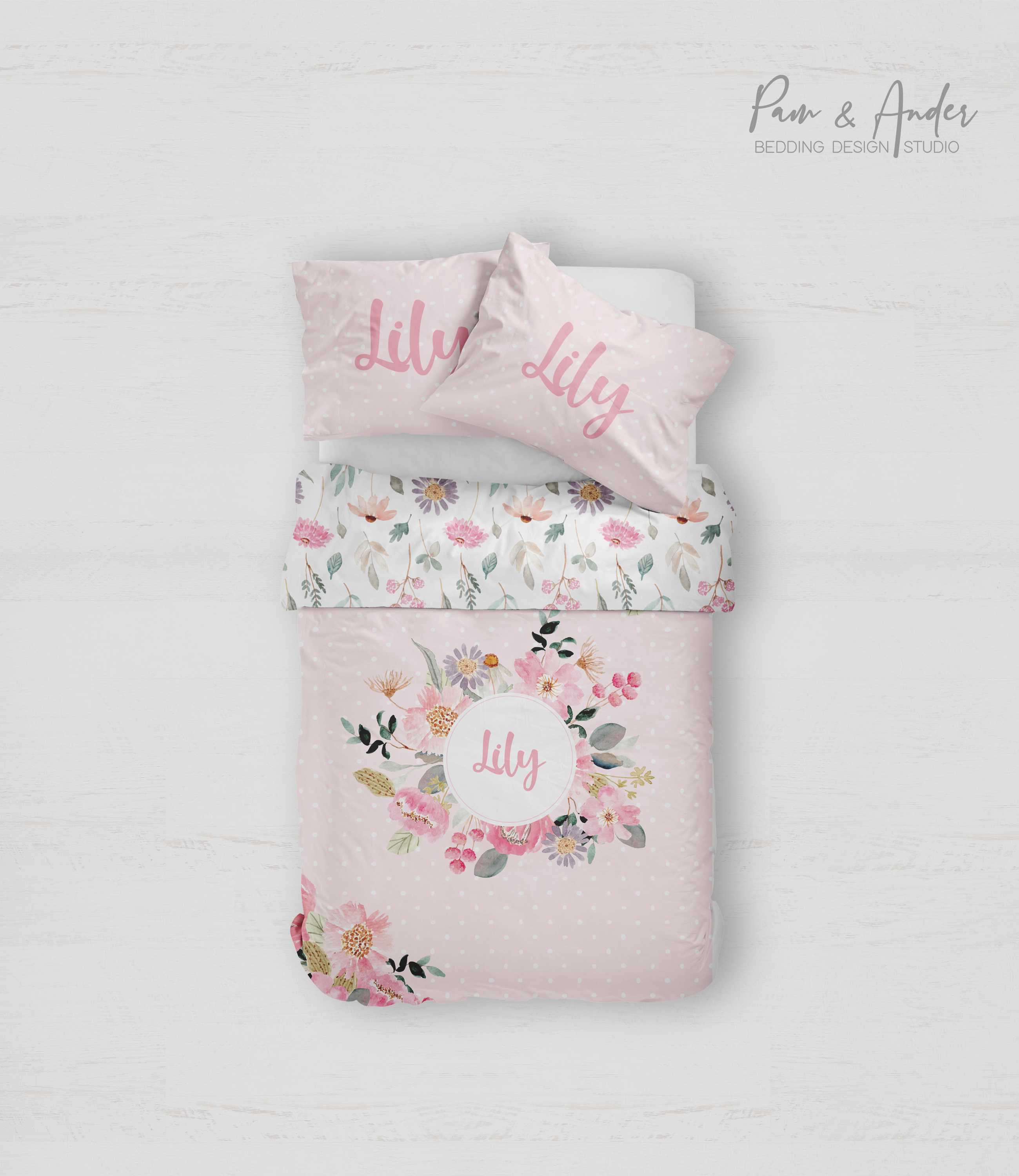 Peony bedding set