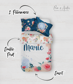 Flowers Blue Bedding set