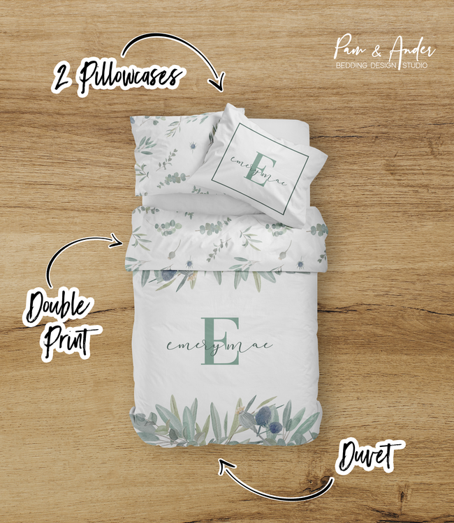 Greenery Emery bedding set Main Image