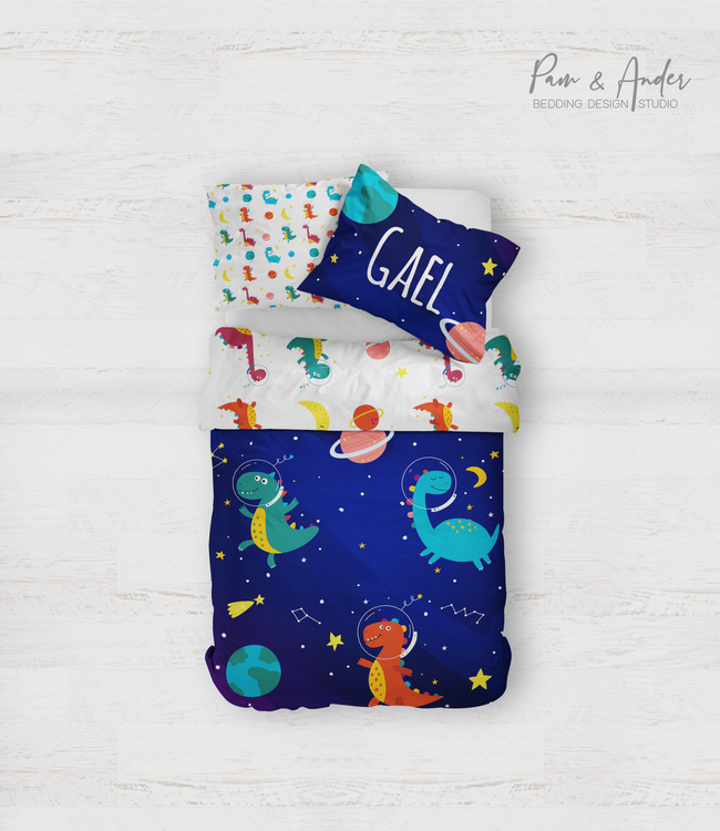 Space Dinosaur Bedding set Hover Image