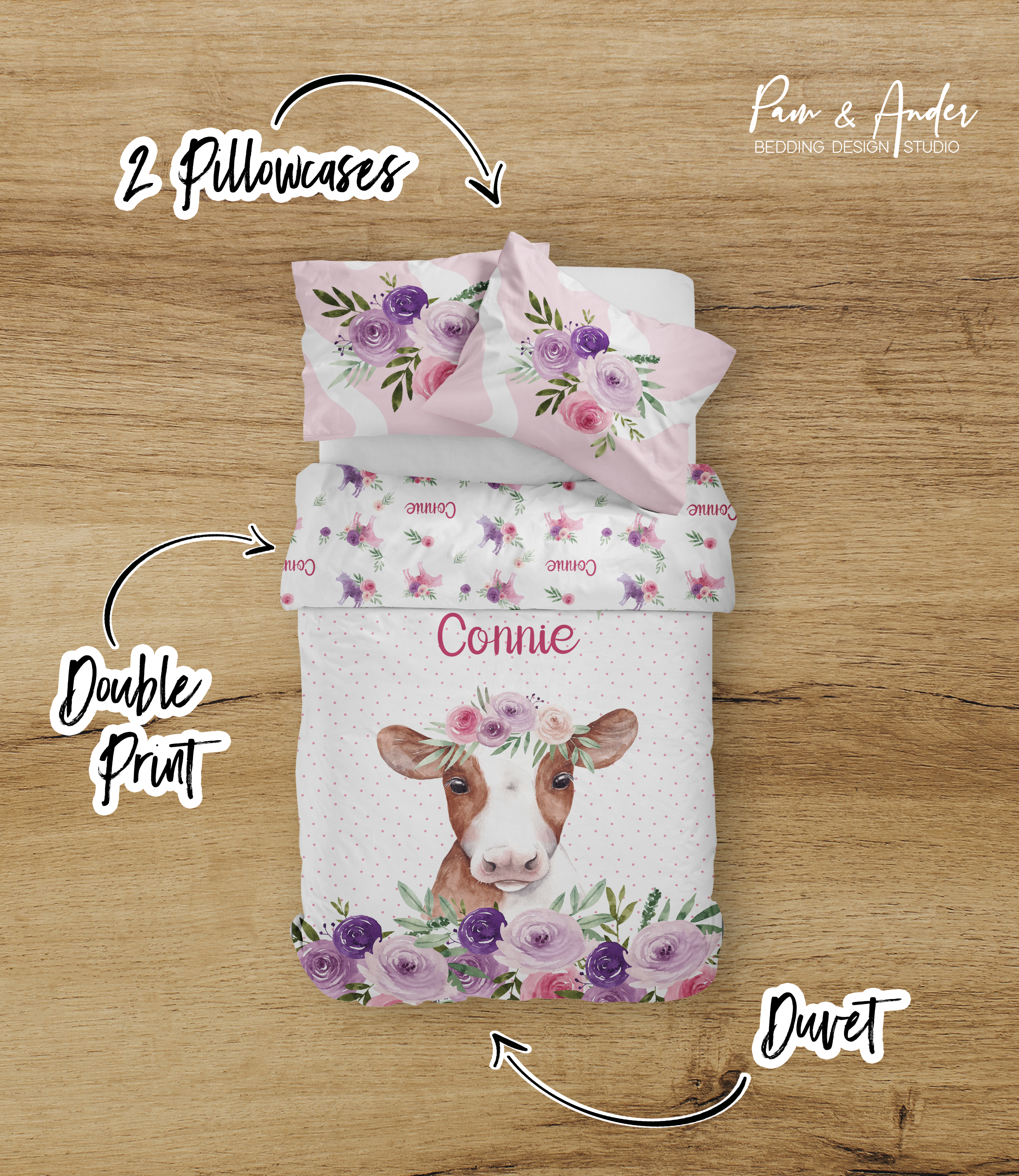 Cow Girl Bedding set