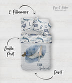 Whale bedding set
