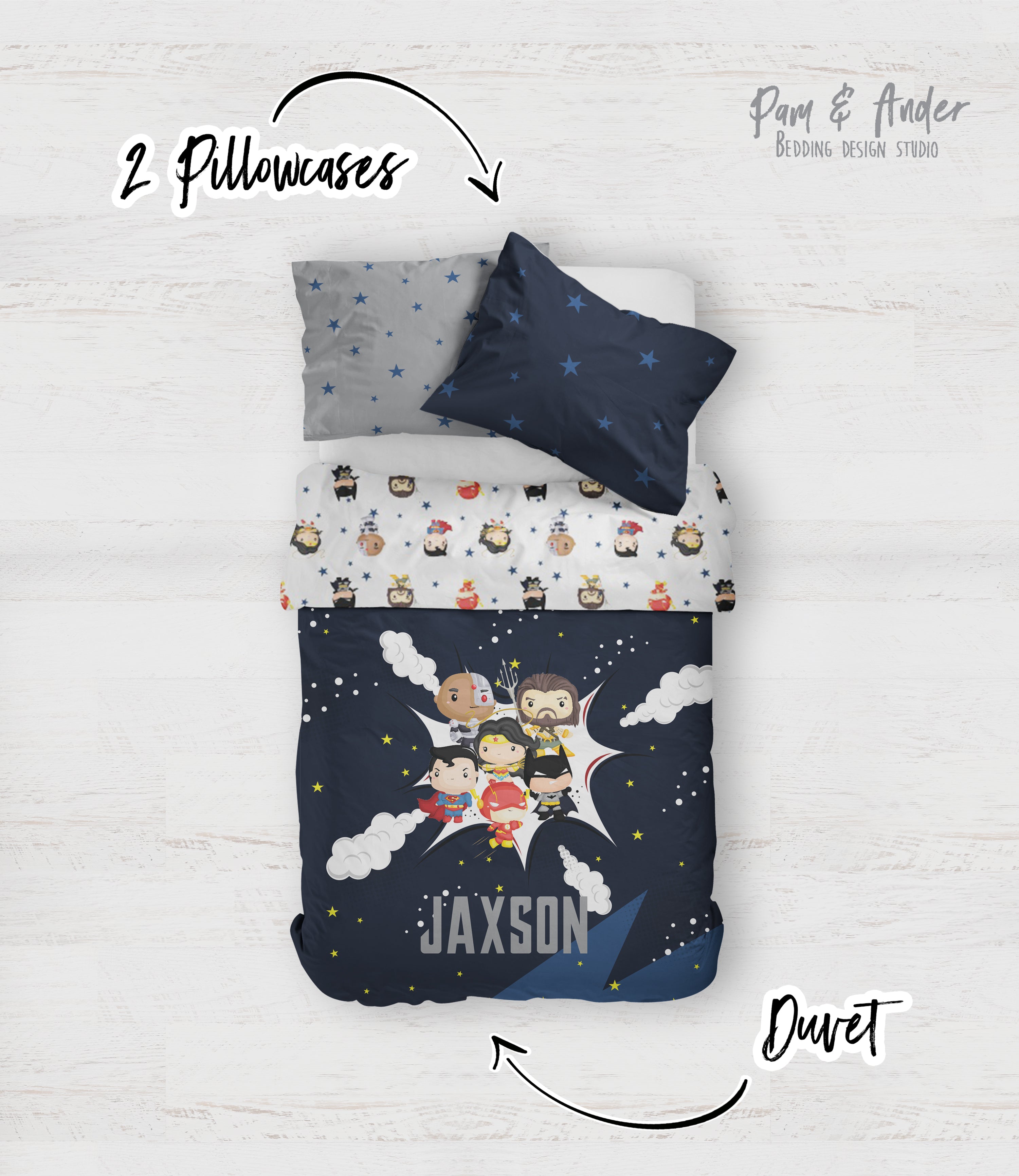 DC Superheroes bedding set