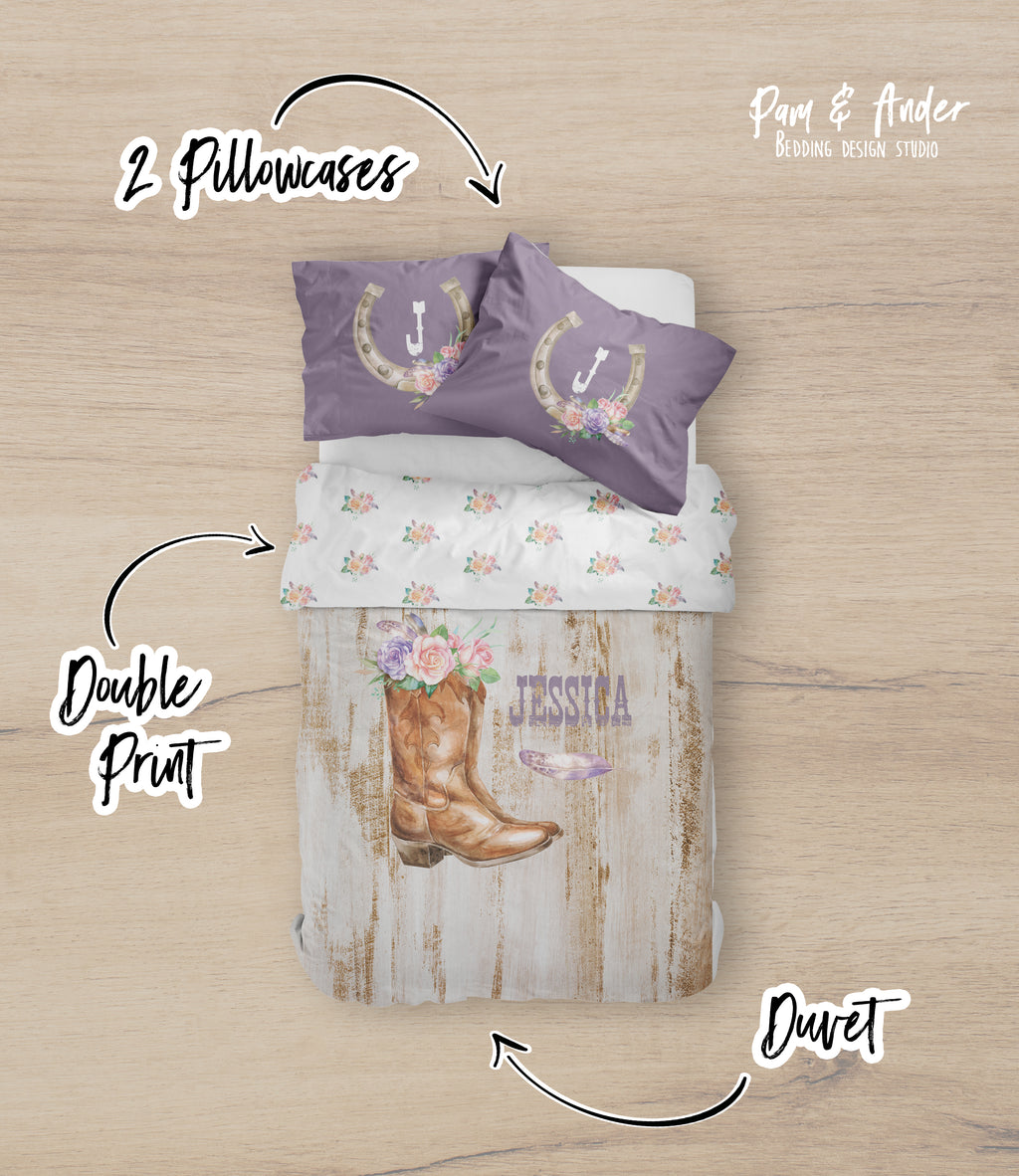 Cowgirl bedding set