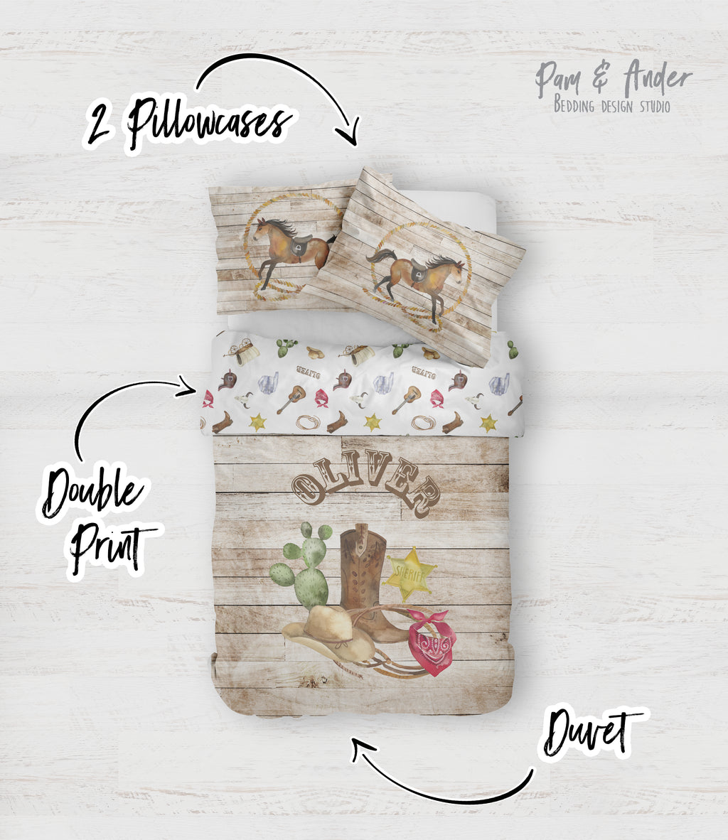 Cowboy bedding set