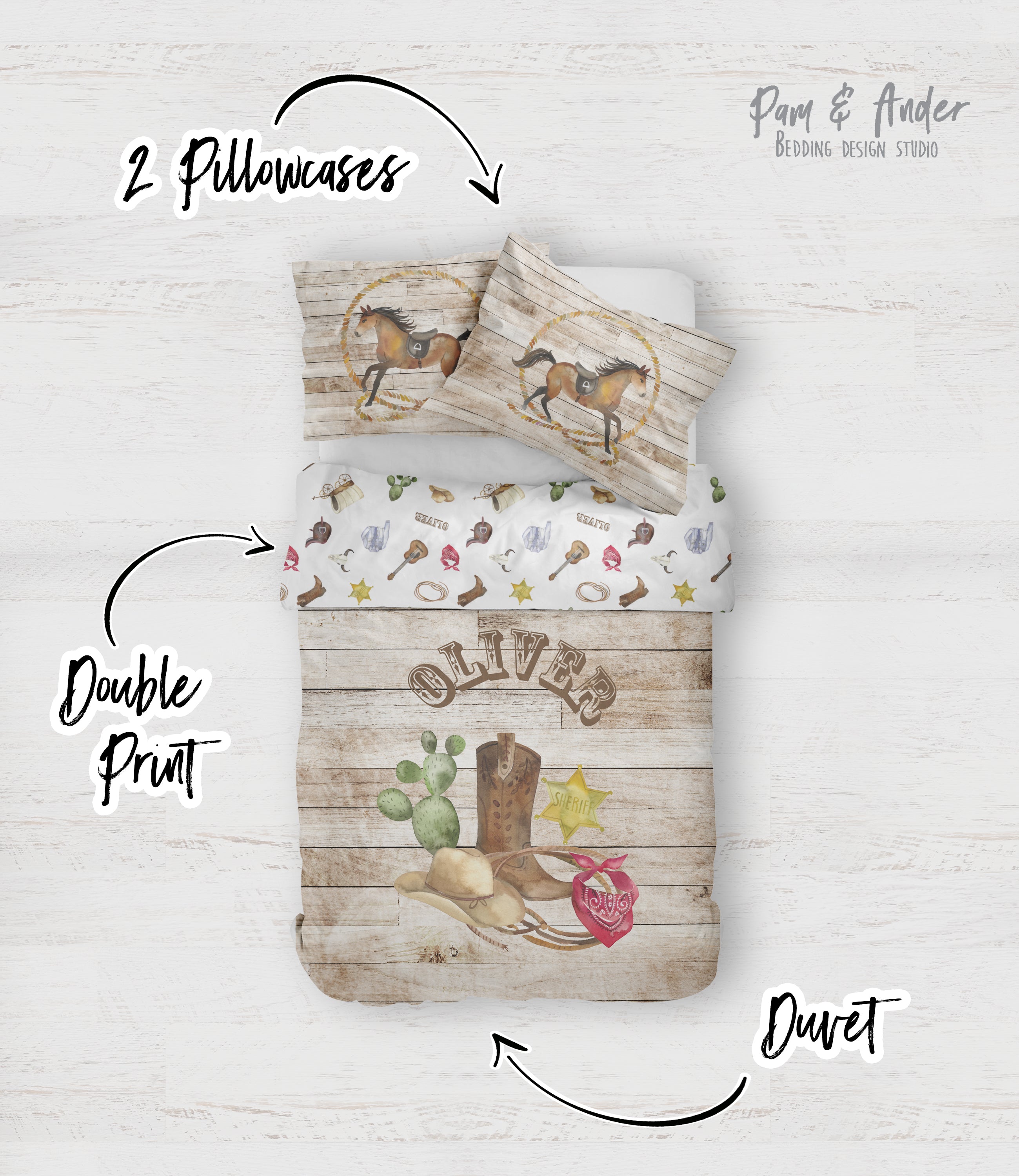 Cowboy bedding set