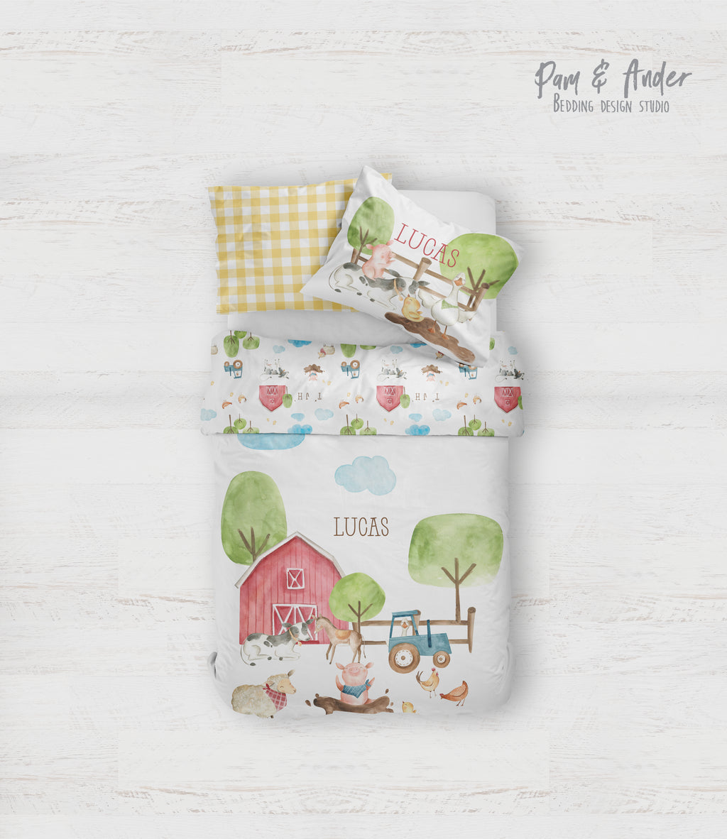 Farm boy bedding set