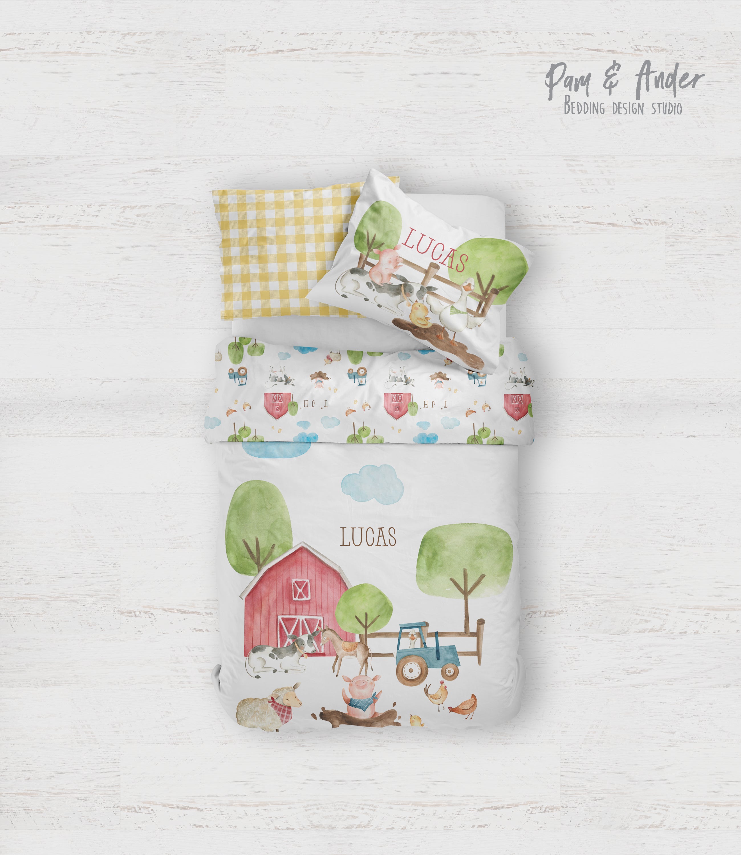 Farm boy bedding set