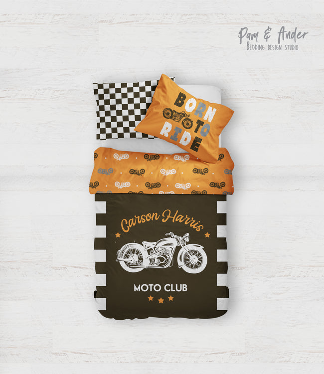 Motorcycle bedding set Hover Image