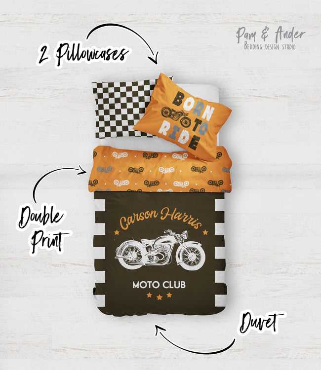 Motorcycle bedding set Main Image