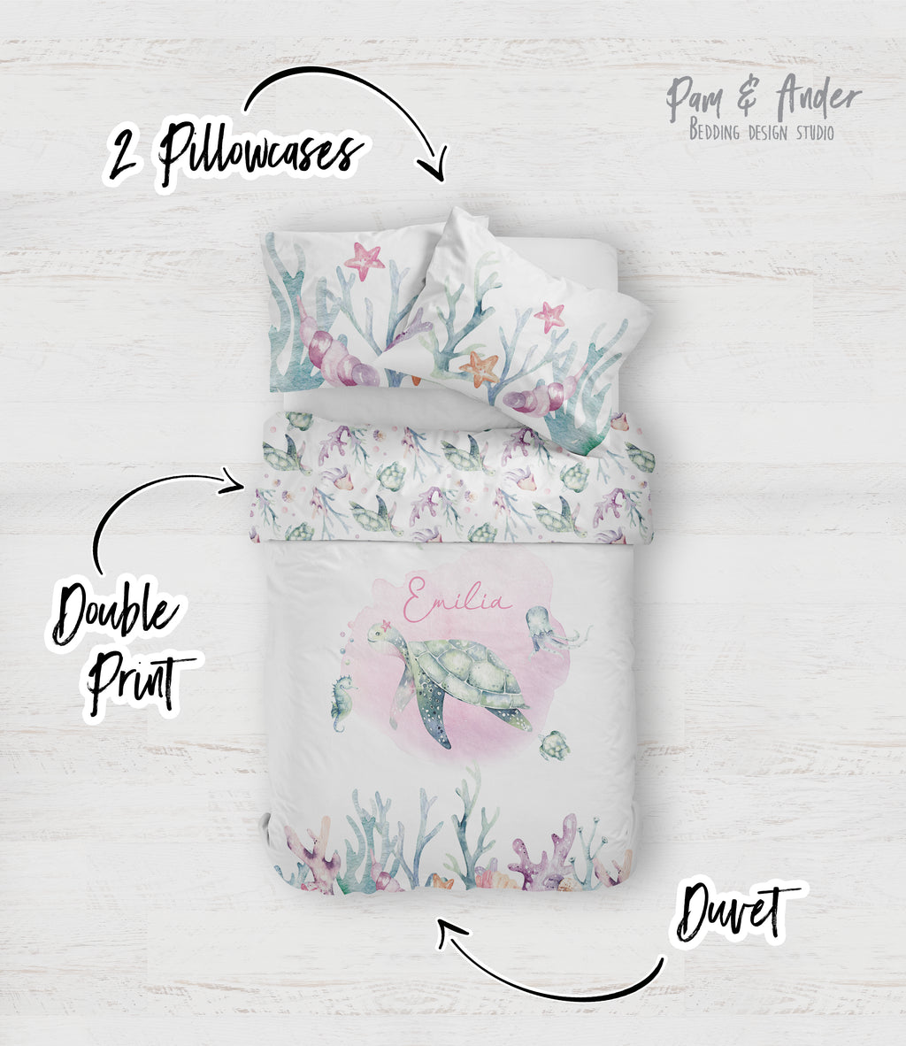 Ocean girl bedding set