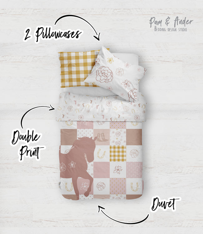 Cowgirl pink bedding set Main Image