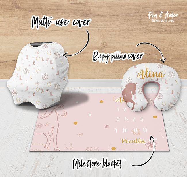 Cowgirl pink accessories set Main Image