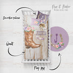 Cowgirl Mauve Crib bedding Set
