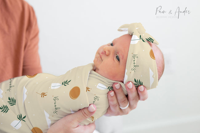 Boho Dessert Baby Unisex Swaddle Set Main Image