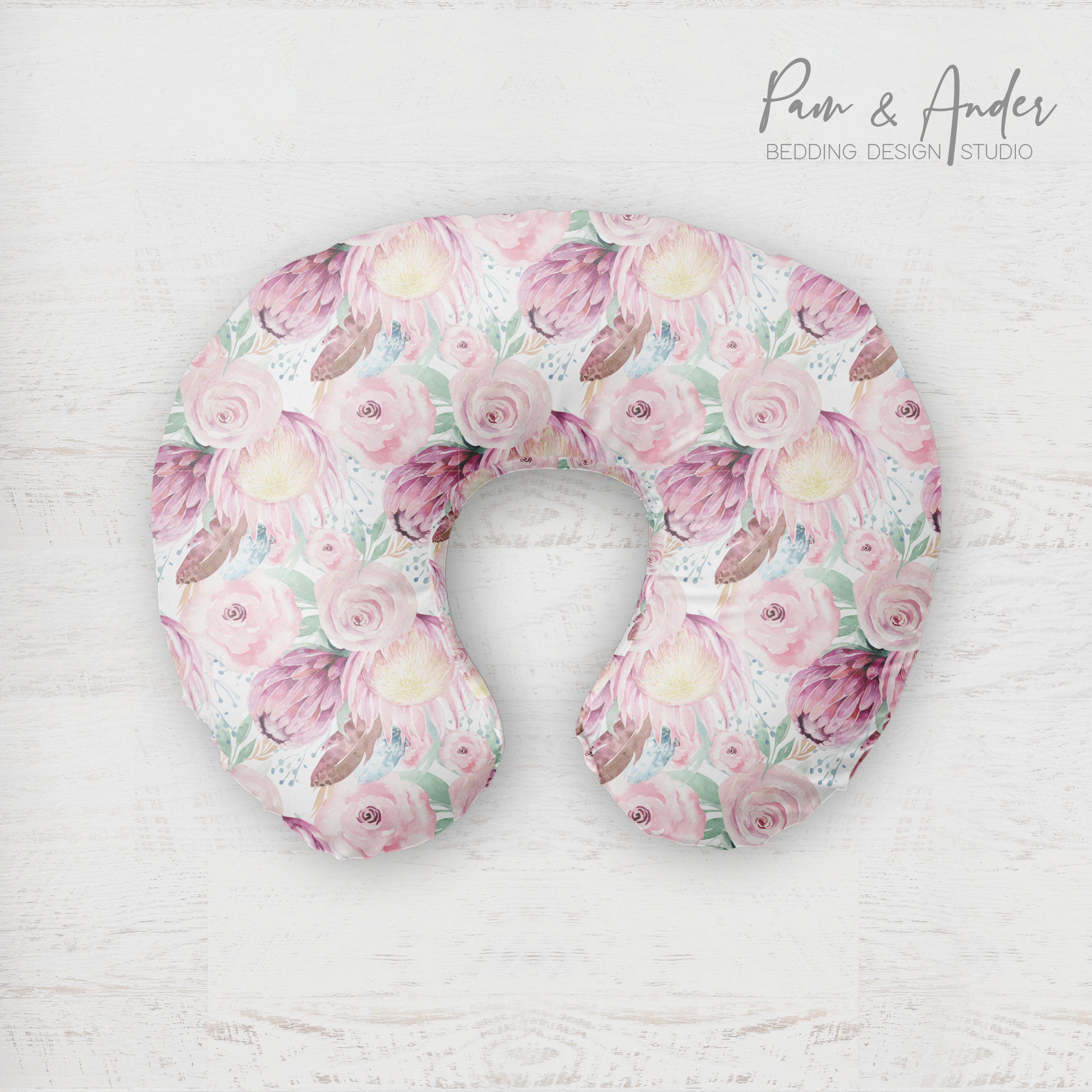 Bunny Boppy pillow cover