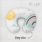 Watercolor Rainbow accessories set