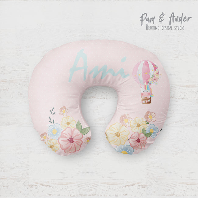 Unicorn pink boppy pillow cover Hover Image