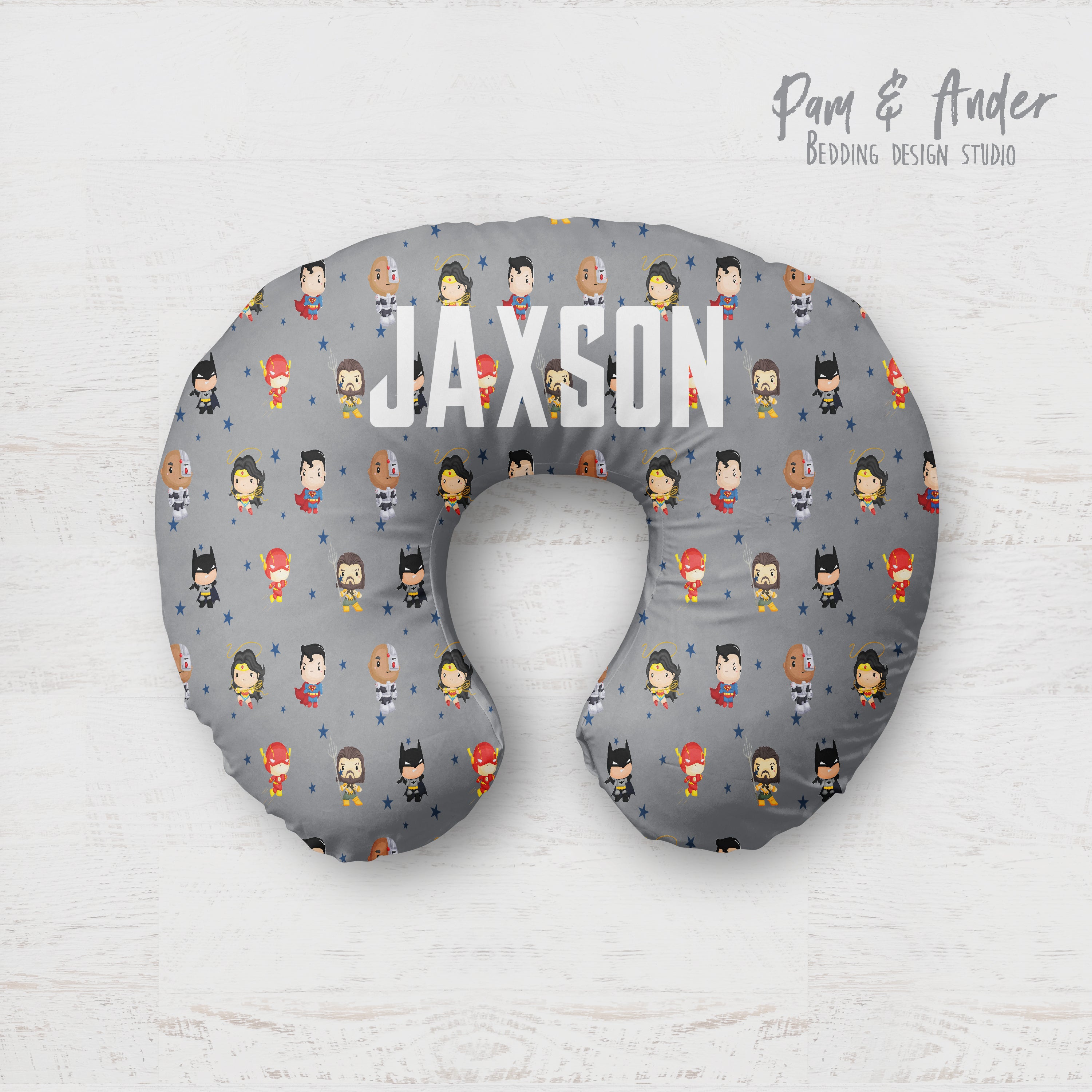 DC Superheroes boppy pillow cover