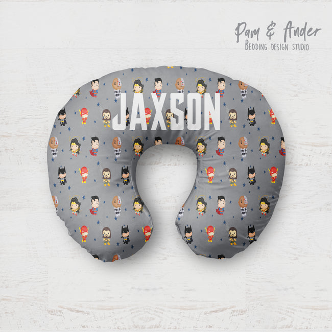 DC Superheroes boppy pillow cover Hover Image