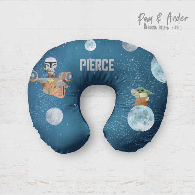 Mandalorian boppy pillow cover Hover Image