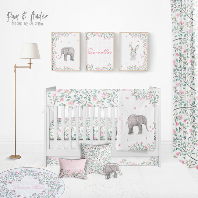 Elephant Crib Bedding Set Hover Image